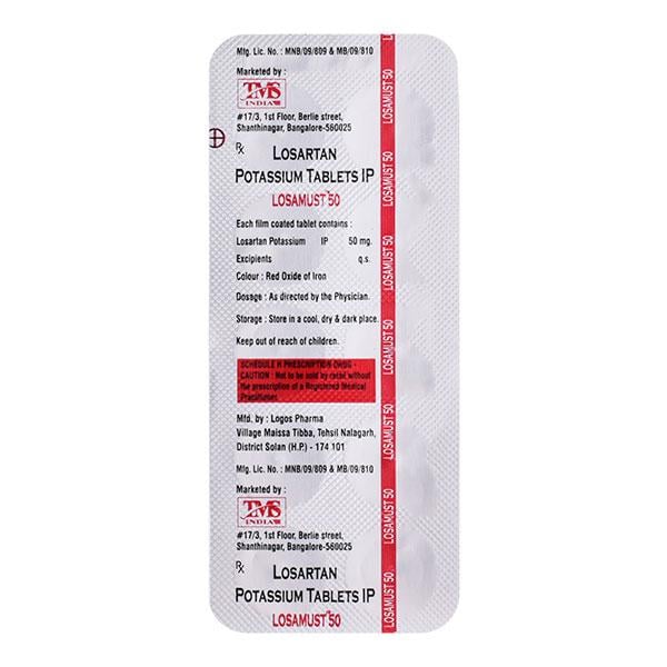 LOSAMUST 50mg Tablet 10's