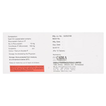 Rosubest F 10mg/160mg Tablet 10'S