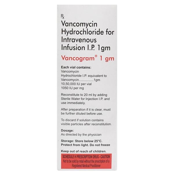 Vancogram 1gm Injection 1's