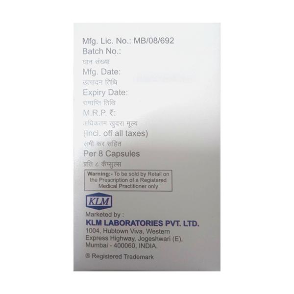 KLM D3 60k Softgel Capsule 8's