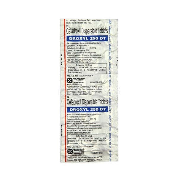 Droxyl DT 250mg Tablet 10'S