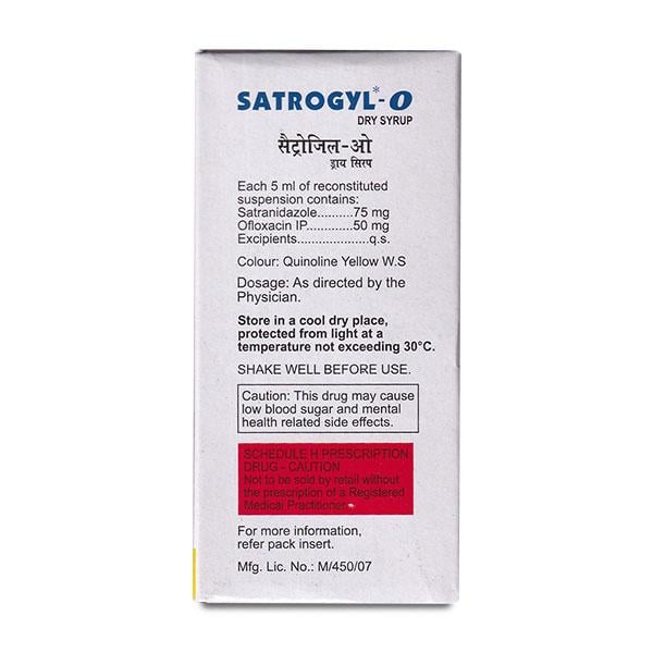 SATROGYL O Dry Syrup 60ml