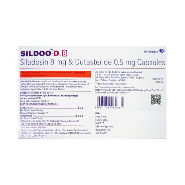 SILDOO D + 8 Capsule 10's
