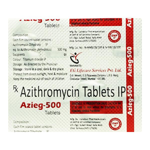 AZIEG 500 Tablet 3's