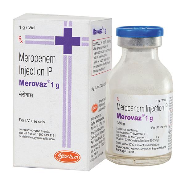 MEROVAZ 1gm Injection 1's