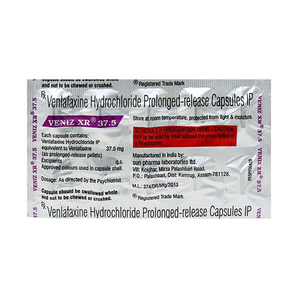 Veniz XR 37.5mg Capsule 10'S