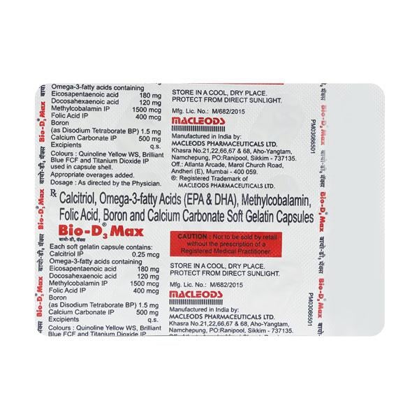 BIO D3 MAX Capsule 15's