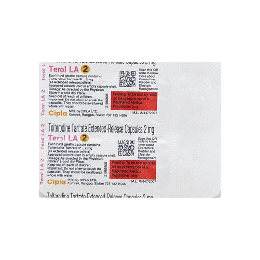 Terol LA 2mg Capsule 10'S