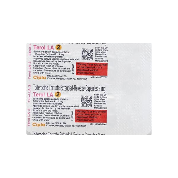 Terol LA 2mg Capsule 10'S
