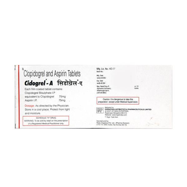 Cidogrel A Tablet 10'S