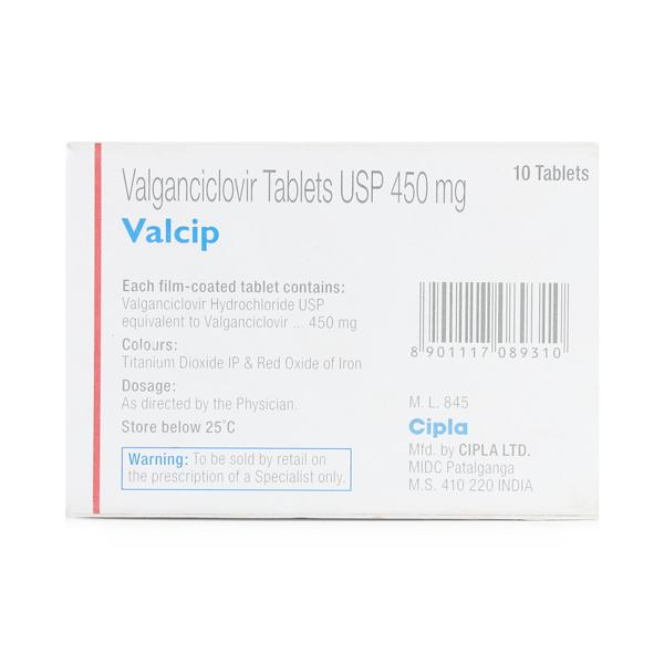 Valcip 450mg Tablet 10'S