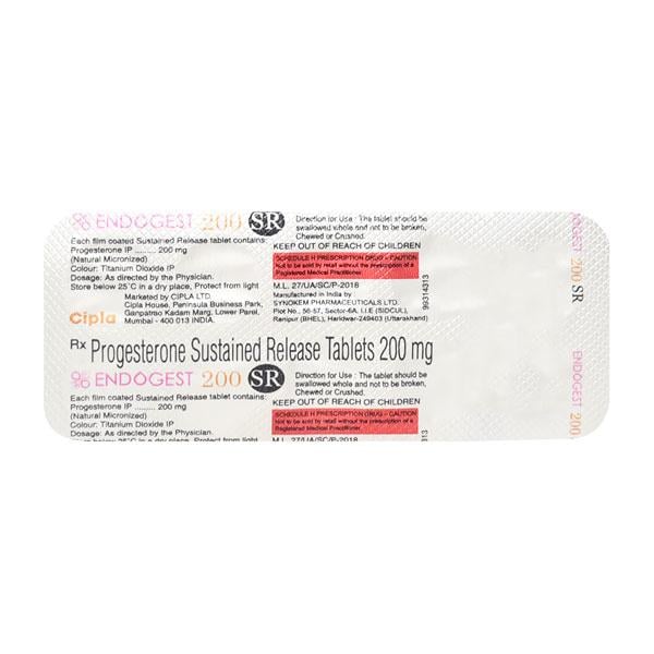 Endogest SR 200mg Tablet 10'S