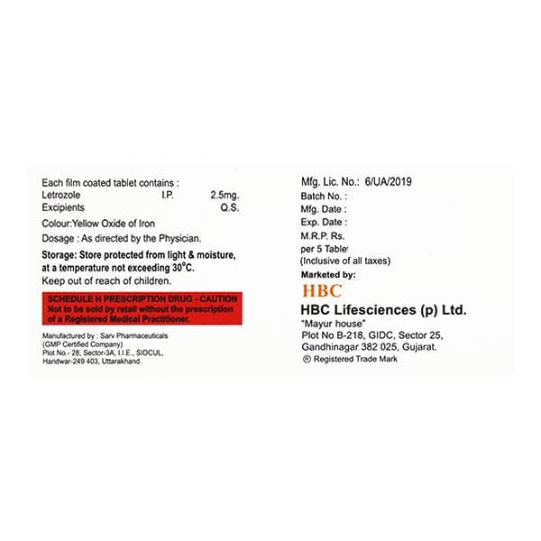 Lutenon 2.5mg Tablet 5'S