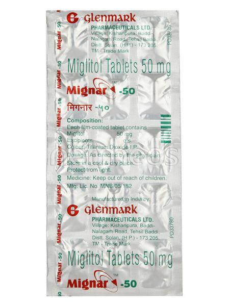 Mignar 50mg Tablet 15'S