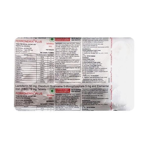 FERRONEMIA PLUS Tablet 15's