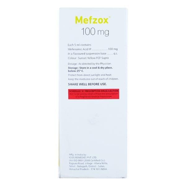 MEFZOX 100mg Suspension 60ml