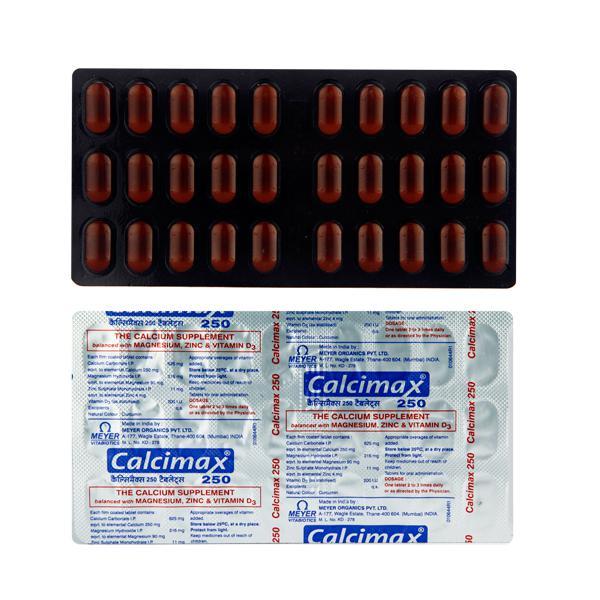 Calcimax 250mg Tablet 30'S
