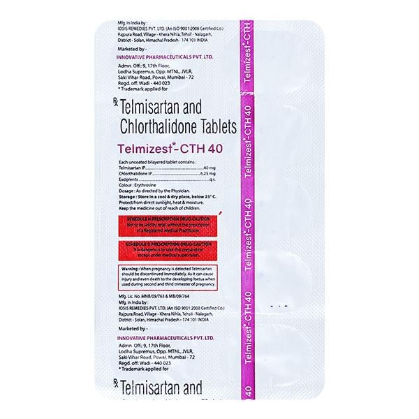 TELMIZEST CTH 40 Tablet 10's