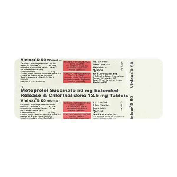 Vinicor D 50mg Tablet 10'S