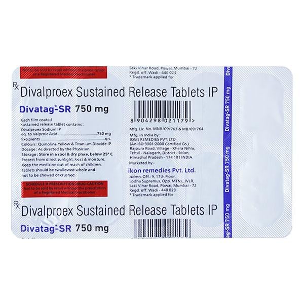 DIVATAG SR 750mg Tablet 10's