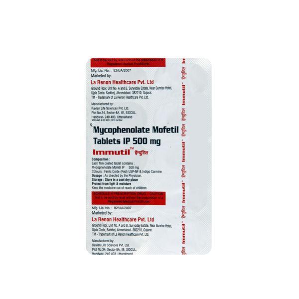 Immutil 500mg Tablet 10'S