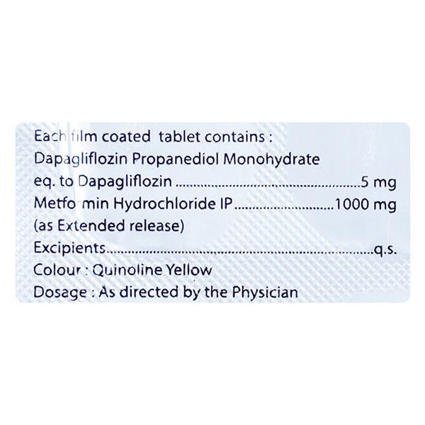 DAPACAN M 5/1000 Tablet 10's