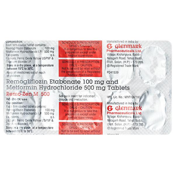 REMO ZEN M 500mg Tablet 10's