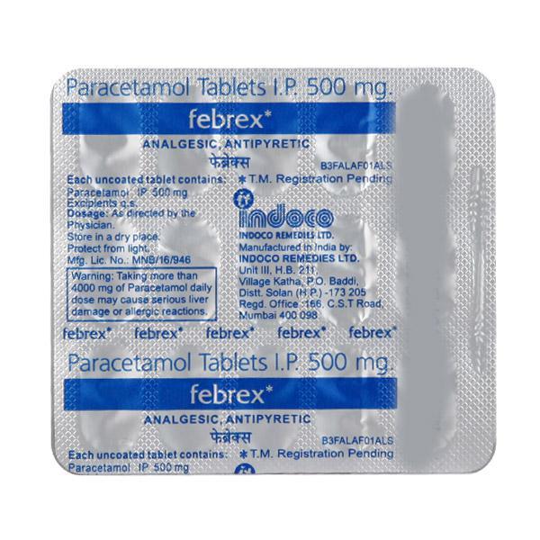 Febrex 500mg Tablet 15'S