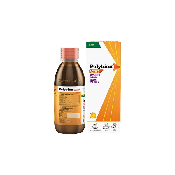 POLYBION ACTIVE SUGAR FREE MANGO FLAVOUR Syrup 150ml