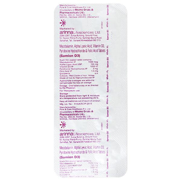 Samion D3 Tablet 10'S