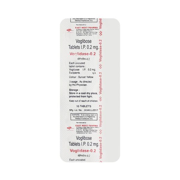 Voglidase 0.2mg Tablet 10'S