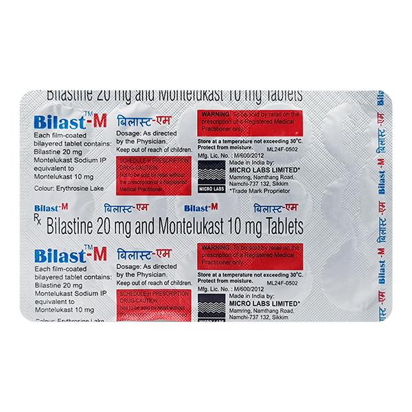BILAST M Tablet 15's