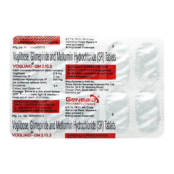 VOGLIAID GM 2/0.3 Tablet 10's