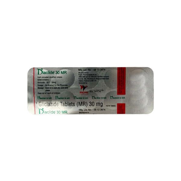 DIACLIDE MR 30 Tablet 10's
