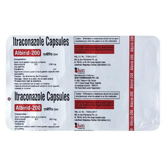 ALBIRID 200 Capsule 10's