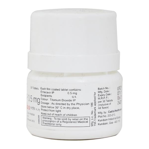 Entehep 0.5mg Tablet 30'S