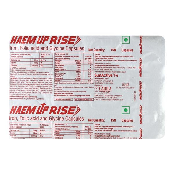 HAEM UP RISE Capsule 15's
