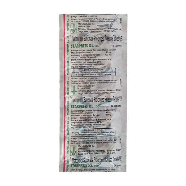 Starpress XL 100mg Tablet 10'S