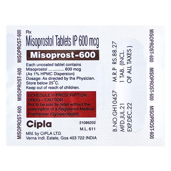 Misoprost 600mcg Tablet
