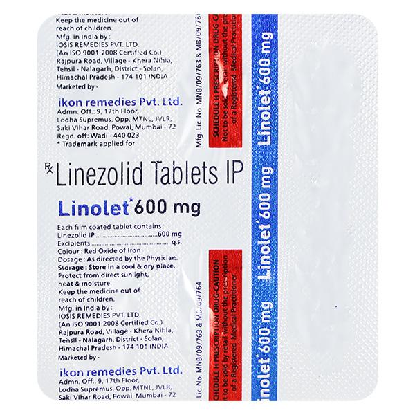 LINOLET 600mg Tablet 4's