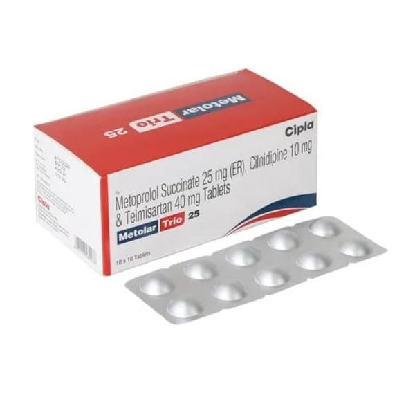 METOLAR TRIO 25 Tablet 10's
