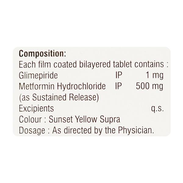 Glynamic M 1Mg Tablet 10's