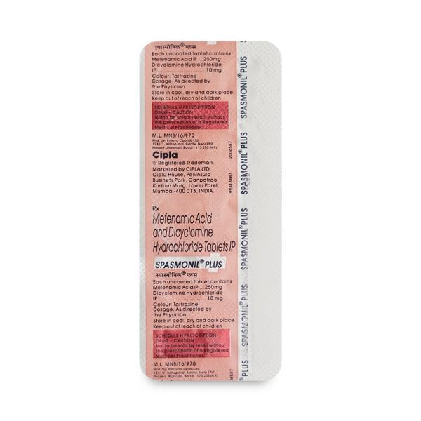 Spasmonil Plus Tablet 10'S