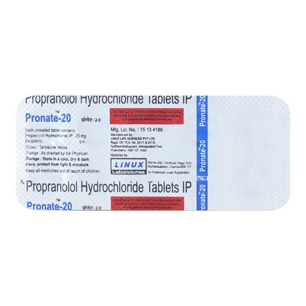 Pronate 20mg Tablet 10'S