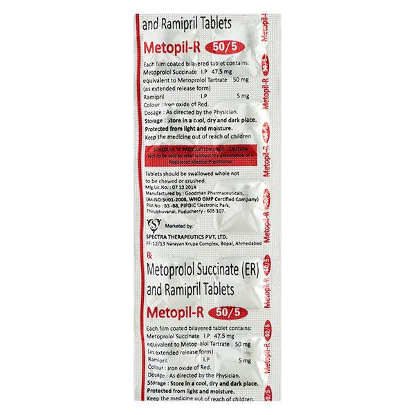 METOPIL R 50/5 Tablet 10's