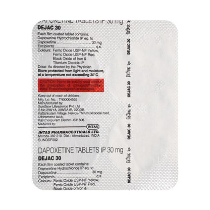 Dejac 30mg Tablet 4'S