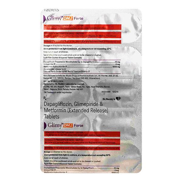GLIMY DM 2 FORTE Tablet 10's