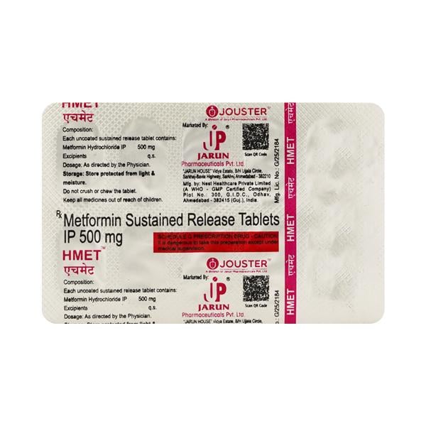 Hmet 500Mg Tablet 10's