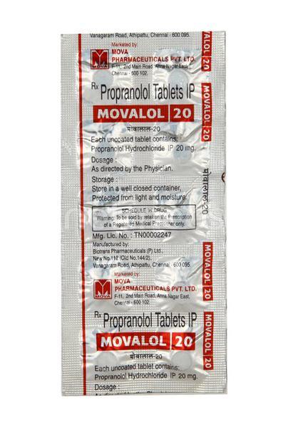 Movalol 20mg Tablet 10'S