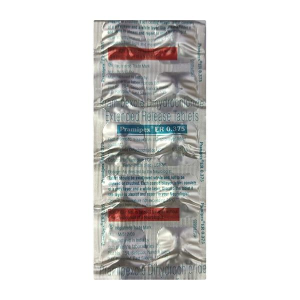 Pramipex ER 0.375mg Tablet 10'S